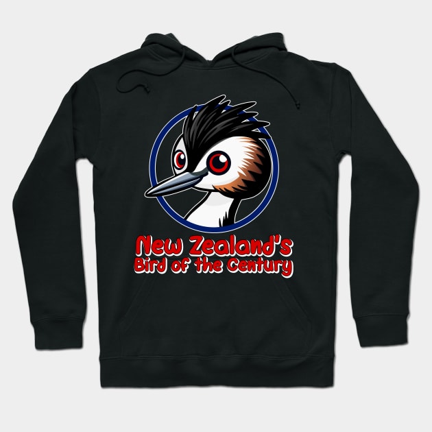 Puteketeke Bird New Zealand's Bird of the Century Hoodie by ChiknEmporium